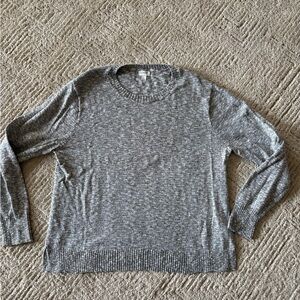 J. Crew Marled Gray Knit Pullover
